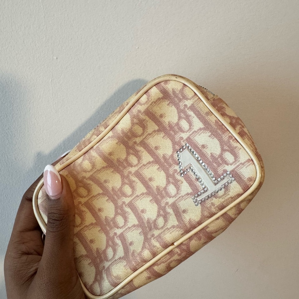 Dior Pink and Cream Cosmetic Case
